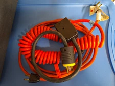Electrical Cables Lot of 3: 12/3 Type SJ, Coiled A/C Extension Cord Power Ground