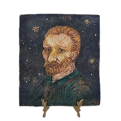 1889 Vincent Van Gogh Oil on Canvas Painting Stary Night Signed Original Artwork
