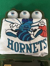 Vintage NBA Charlotte Hornets Logo Golf Balls 3 and Towel Set - NOS in Package