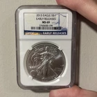 2013 $1 American Silver Eagle MS69 Early Releases NGC Graded
