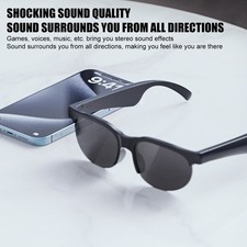 AI Translation Smart Glasses Bluetooth Audio Sunglasses 144 Languages for iOS