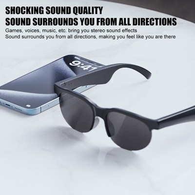 AI Translation Smart Glasses Bluetooth Audio Sunglasses 144 Languages for iOS