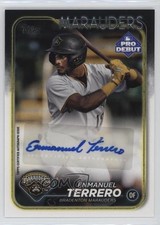 2024 Topps Pro Debut Auto Enmanuel Terrero #PD-12 Auto sh7