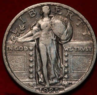 1925 Philadelphia Mint Silver Standing Liberty Quarter