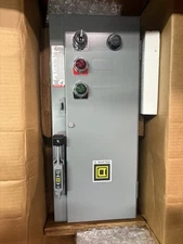 Square D Size 0 Combination Starter 120V coil 30 Amp Nema 1 Enclosure NIB NEW