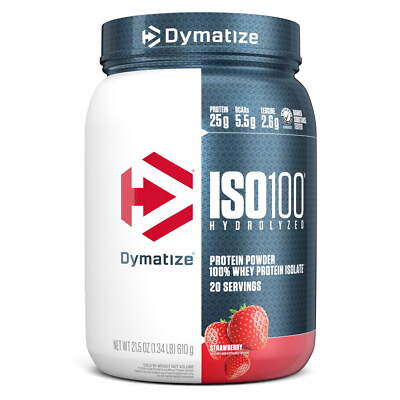 Hydrolyzed Whey Isolate Protein Powder 25G Protein Strawberry 20 Servings Health