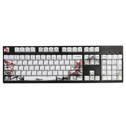 Plum Blossom Keycap 128Keys Set Cherry Profile PBT Keycaps Set for 61/64 - Picture 4 of 10