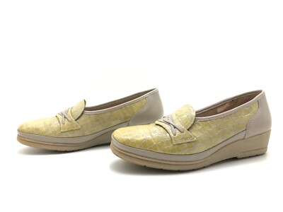 Ara AROSA Damen Halbschuhe Gr. 40,5 (UK7) Ballerina Slipper Freizeitschuhe Beige