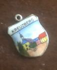 Vintage KREUZBERG 800 Silver Enamel SHIELD Charm ESJ — photo 2