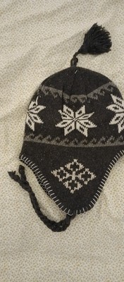 THERMO WEAR ONE SIZE KNIT HAT INSULATED 60% WOOL UNISEX DARK SILVER 