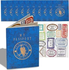 Passport Sticker Book for Boys and Girls - 12 Pack