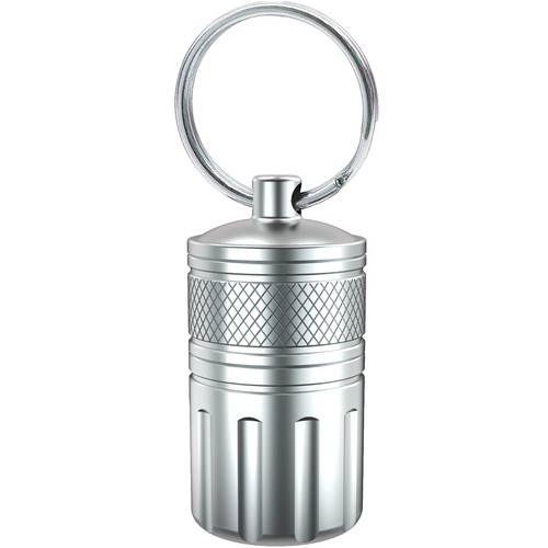 PILLBOX 3Pcs Small Portable Pill Organizer Case Keychain For Travel Waterproof Metal Pil