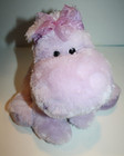 New ListingViola Purple Plush Lavender Hippo 11" Bow Stuffed Animal Soft Russ Berrie 29703