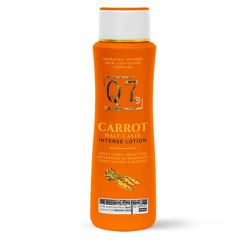 Q7Paris Carrot Intense Skin Lightening Complex Lotion – 300ml