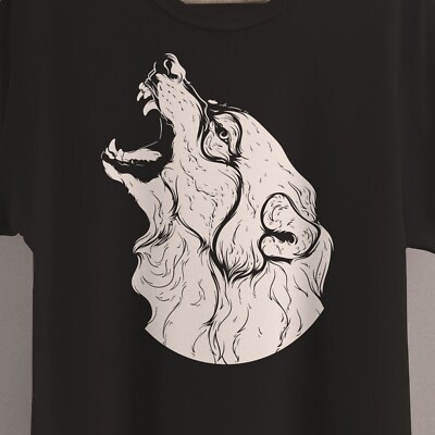 Fenrir Wolf Shirt, Asatru, Pagan Clothing, Viking Clothing, Celtic, Dark Mori, N