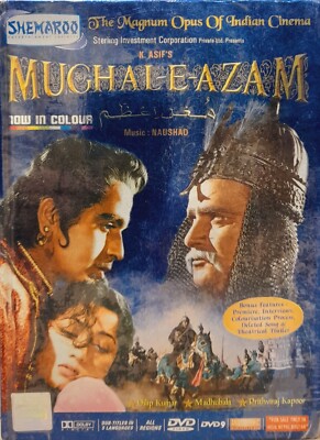 Mughal E Azam In Color - Dilip Kumar, Madhubala Bollywood Hindi Movie DVD 2-Disc