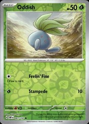 Oddish 001/197 Reverse Holo Common Obsidian Flames Pokemon