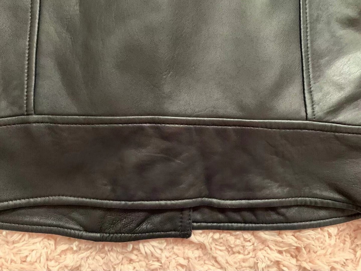 Gap Women genuiine Real Lamb Skin Leather Biker Jacket srrp £120