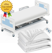 2 Pack Hospital Bed Sheets 36" X 80" X 9", Hospital Bed Fitted Sheets for Home