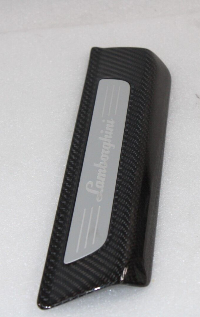 Lamborghini Urus, Carbon Fiber, LH, Rear Door Step Plate, Used, P/N 4ML853375B