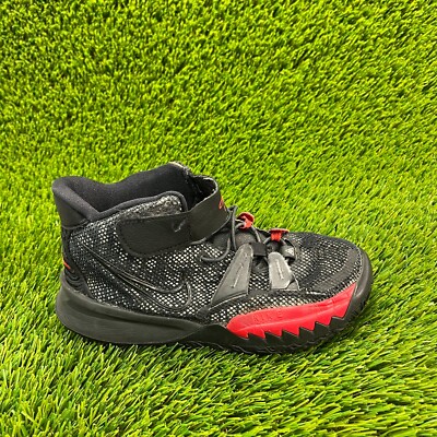 Nike Kyrie VII Bred Boys Size 1Y Black Red Basketball Athletic Shoes  Sneakers