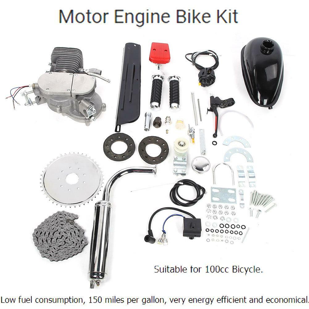 Motorized Gas Bike Motor Engine 100cc 2Stroke Nitrous& Boost Bottle