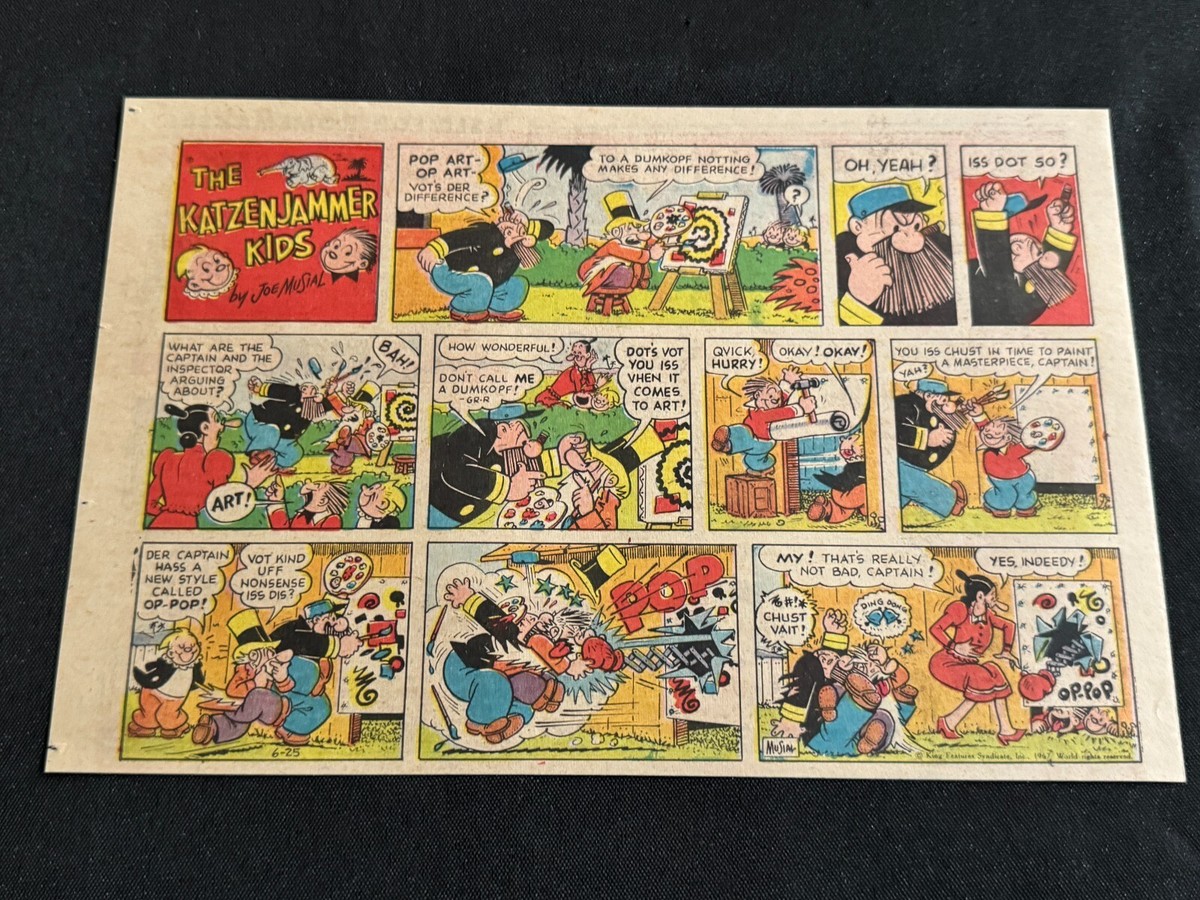 その他 Newspaper Comics TH01 THE KATZENJAMMER KIDS Lot of 24 Sunday Tabloid Half