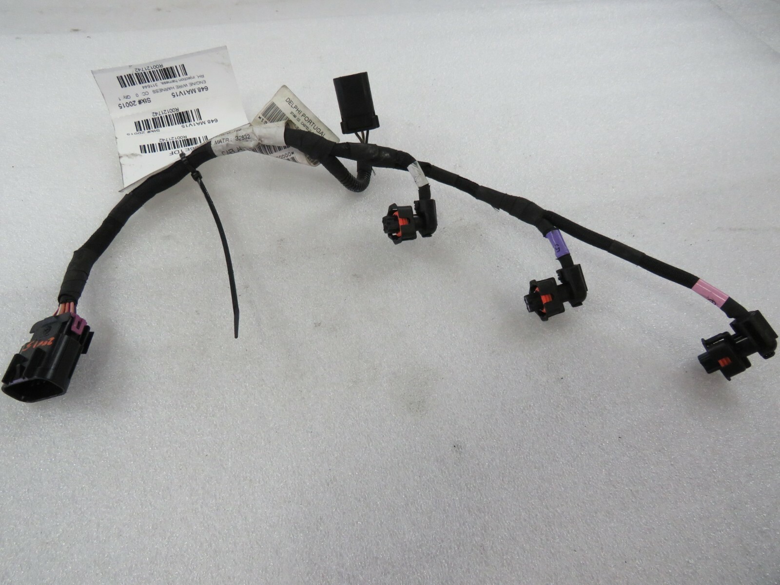 Maserati Ghibli, RH, Right, Engine Injection Harness, Used, P/N 311644