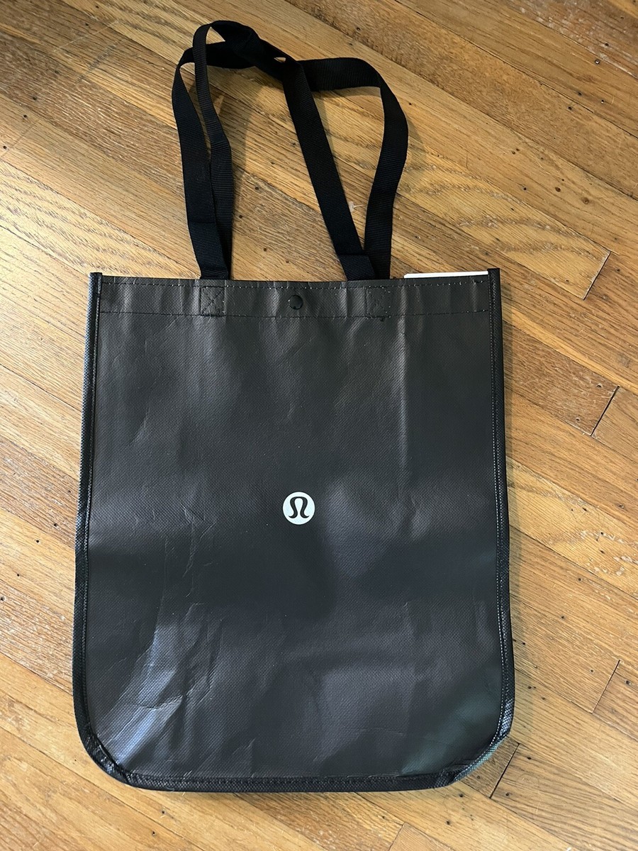 Lululemon Shopping Lunch Bag Reusable Tote Travel Black Large | eBay
