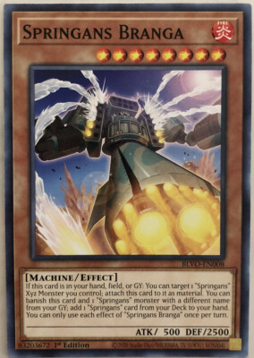 YuGiOh - Blazing Vortex - Springans Branga - BLVO-EN008 - Common
