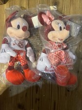Disney 2024 Mickey  Minnie Mouse Plush set   Valentine's Day   11'' NWT