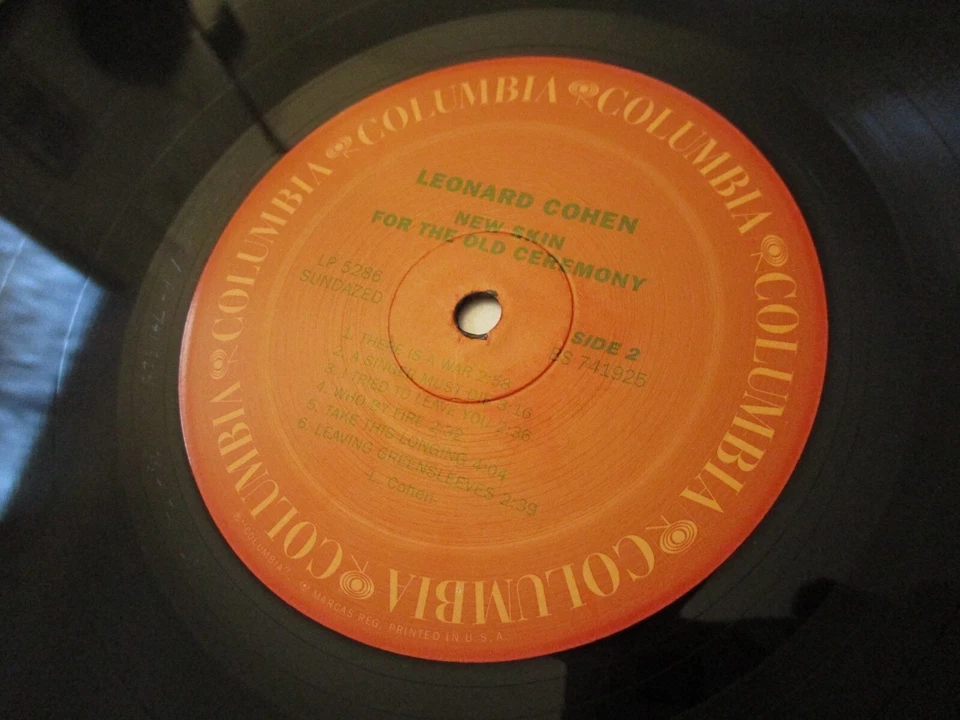 LEONARD COHEN - NEW SKIN FOR THE OLD CEREMONY LP 5286 SUNDAZED REISSUE REMASTER Foto 4 de 4