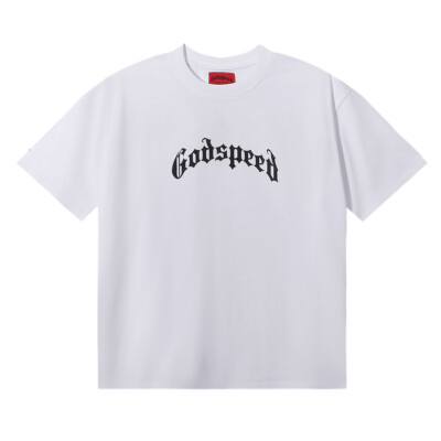 Godspeed Floral Skull Skeleton Vintage Streetwear Graphic Tee T-Shirt