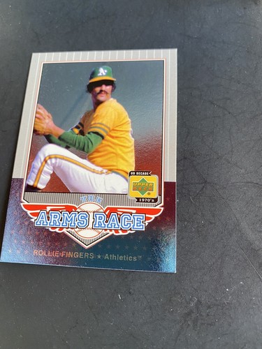 2001 Upper Deck Decade 1970's Arms Race - Card #AR7 Rollie Fingers Oakland A’s - Photo 5 sur 6