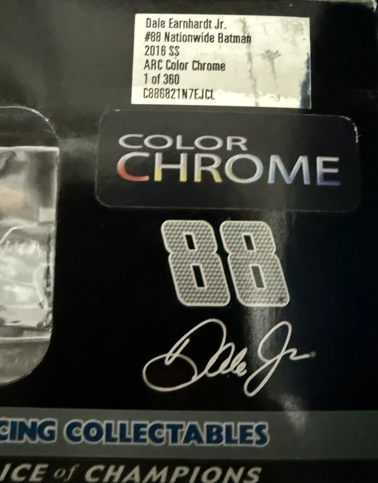 Dale Earnhardt Jr. #88 Nationwide Batman 2016 SS (ARC Color Chrome) - 1/360!!!!! - Image 2 of 4