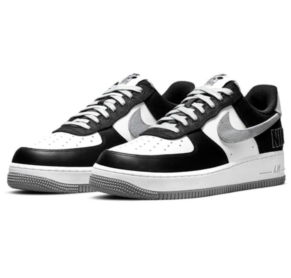 NIKE AIR FORCE 1 LOS ANGELES RAIDERS MENS US 11 BLACK GREY WHITE