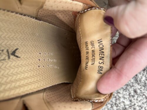 Sneaker da donna marroni Kizik taglia 8M in pelle w0470tn - Foto 7 di 8