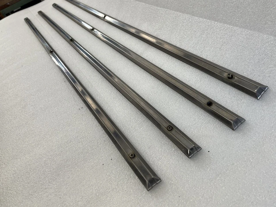 1986 1987 1988 1989 1990 1991 Jeep Grand Wagoneer juego de molduras de puerta cromadas Foto 2 de 4