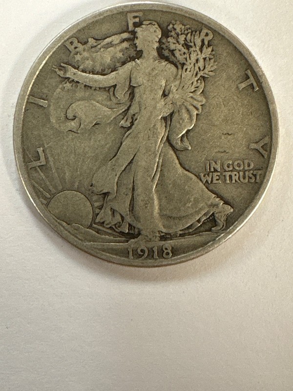 Early better date 1918-S Walking Liberty Half Dollar