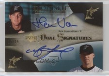 2007 Exquisite Rookie Signatures Dual Gold 15/25 Matt Lindstrom Auto 0nr3