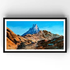 Mt. Fishtail, Machhapuchre Acrylic Painting