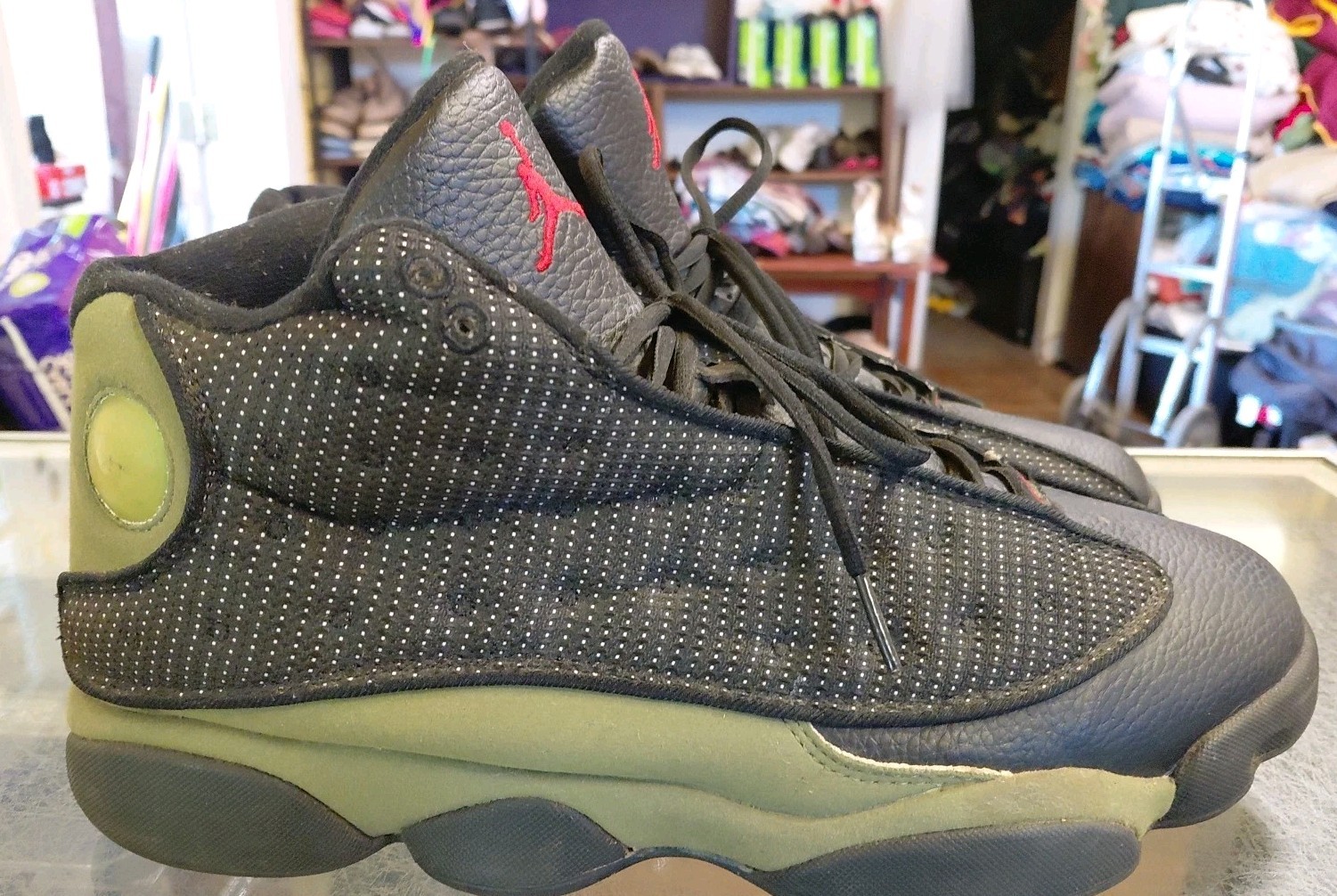 Size 12 - Air Jordan 13 Retro Olive Preowned/ Lightly Used