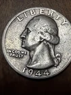 1944-D Washington Quarter  Very Fine Actual Coin One Great Price