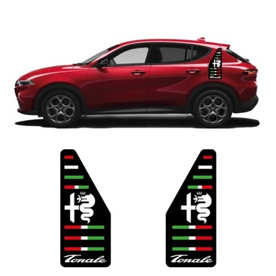 Pegatinas Franjas Laterales Tonale Con Bandera De Italia Alfa Romeo Tonale