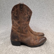 Ariat Heritage Western Boots Youth 3 D Brown Leather Pointed Toe 10001925
