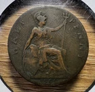 Photo of a 1900 Victoria Half Penny from an eBay listing that sold on Jun 10, 2026