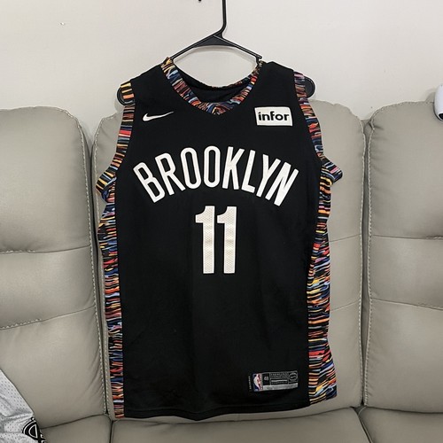 Nike Kyrie Irving #11 Brooklyn Nets NBA Basketball Jersey Size 48 Black
