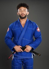 Gold BJJ Aeroweave Jiu Jitsu Gi - Ultra Lightweight BJJ Gi  A2 Royal Blue