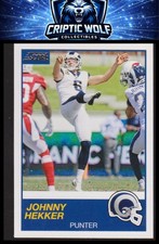 2019 Score #301 Johnny Hekker Los Angeles Rams