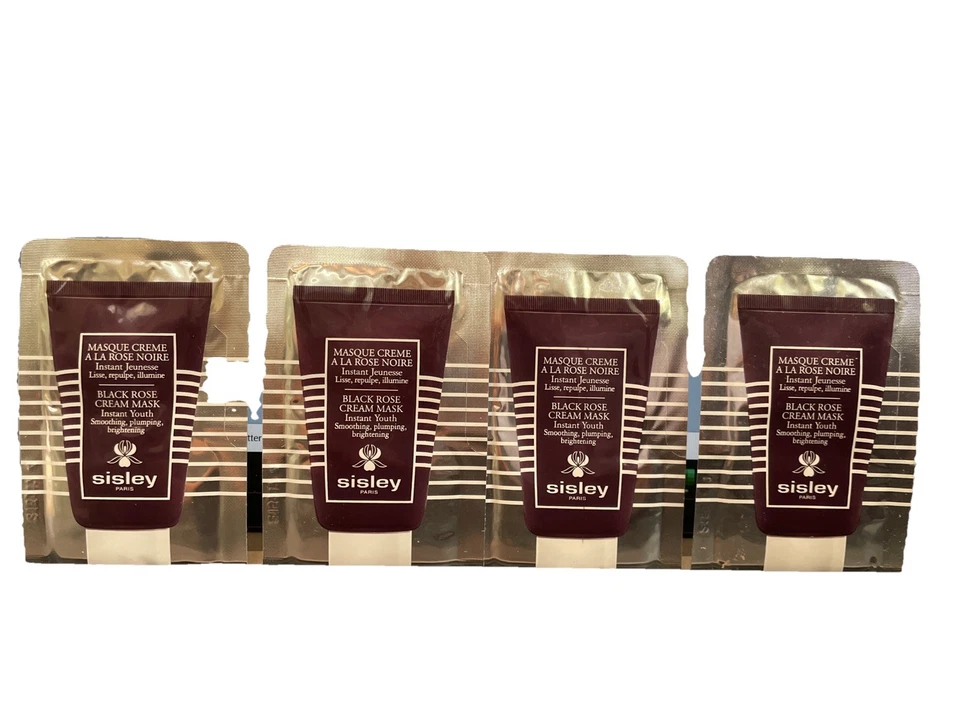 4 x Mascarilla Crema Rosa Negra Sisley Paris Suavizante Juvenil Instantáneo 0.13oz x 4 PAQUETES Foto 3 de 4